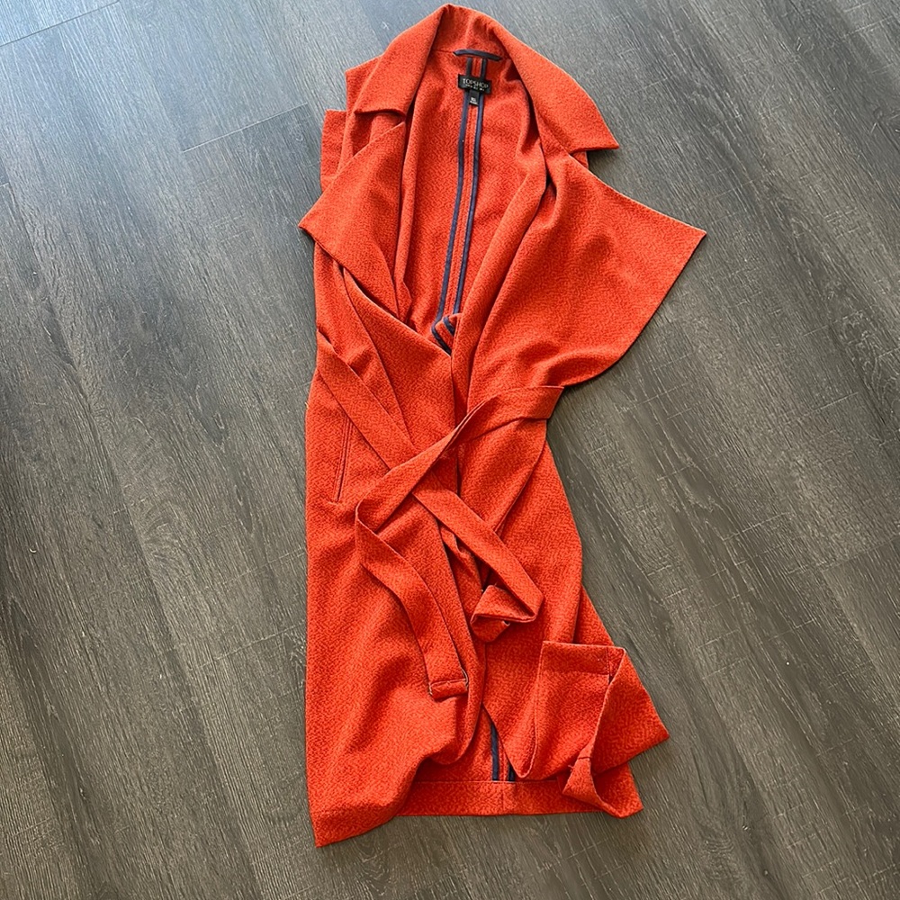 Topshop long duster with belt
